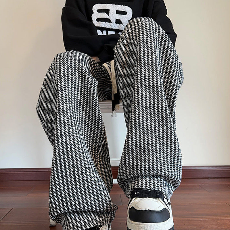 Baggy Jogger Strickoptik